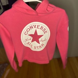 Kids pink Converse hoodie